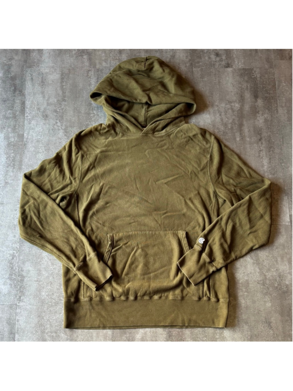 Champion Todd Snyder Hoodie Mens Large Made in Canada Olive Green